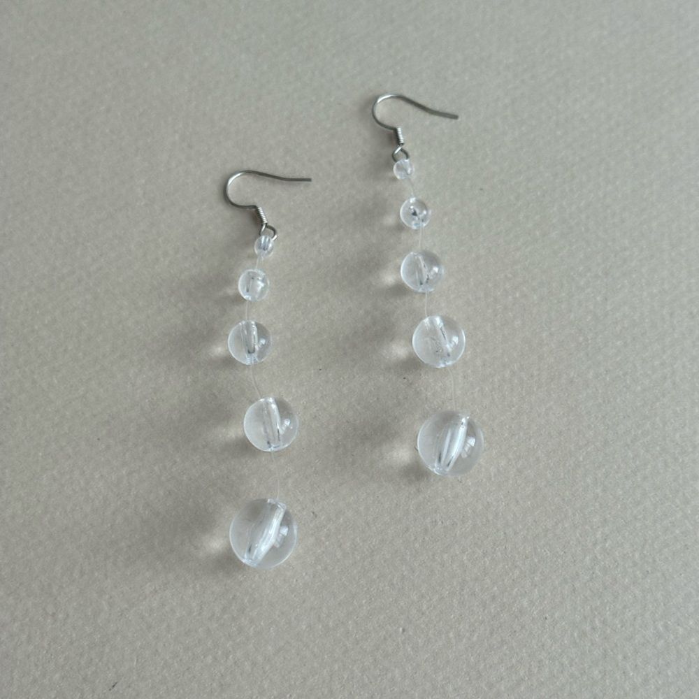 Crystal Drop Earrings S1268 - Picture 2 of 3